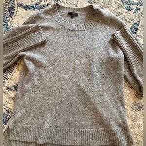 J. Crew Heather Gray Cashmere Knit Top